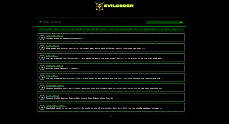 Evil Cod3r Shell script